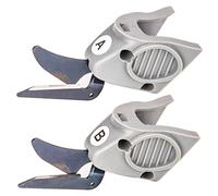 Cpolebev 2 Pezzi di Testina di Taglio Adatta per Wbt-1 Tessuto Elettrico Forbici Taglia Panno, 1 Set di Testa di Taglio un e 1 Set di Testa di Taglio B