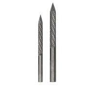 Cpolebev 2 Pezzi Punte per Pneumatici Dimensioni per Riparazione Pneumatici, Punte nel Carburo per Punte Trapano, Toppe per Pneumatici, Taglierine per Cavi, Alesatore, 6 Mm, 8 Mm