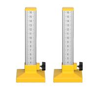 Cpolebev 2 Pezzi Righello per Lavorazione del Legno di Uguale Altezza Posizionamento del Righello di Elevazione Orizzontale Scala Bifacciale Strumento Speciale per Piastrelle di Ceramica B