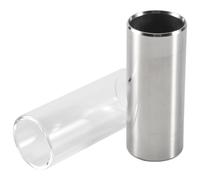 Cpolebev 2 Pezzi Vetrino E Scivolo in Metallo per Chitarra, Basso, Medio (6 Cm)