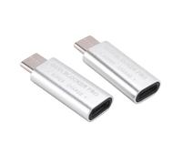 Cpolebev 2 PZ USB Type-C Data Blocker USB-C Juice Jack Adapter Support Quick Charge (50V/5A) Stop Data Theft ()