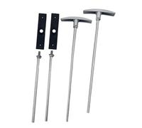 Cpolebev 2 Set Maniglia Valvola di Scarico Kit di Estensione Tubo Valvola di Scarico di Ricambio Maniglia Valvola Serbatoio Maniglia Valvola di Scarico