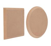 Cpolebev 2 Stile Piatto Piatto Slump Stampo Ceramica Argilla Essiccazione Piatto Rotondo e Quadrato Stampo per Ceramica 7,9X7,9 Pollici 2 Pezzi