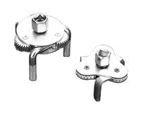 Cpolebev 2 Strumenti Chiave per Filtro Olio A Tre Ganasce Regolabili per La Rimozione di Filtri Olio per Moto, Auto, Camion e Carichi Pesanti