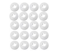 Cpolebev 20 Pezzi 1/2 Pollici Flangia Copertura Tubo Acqua Decorazione 16mm Copertura Tubo Radiatore