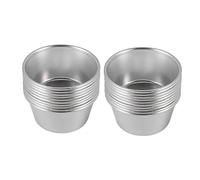 Cpolebev 20 Pezzi Stampi Individuali Stampi per Budino Tazze Mini Stampo per Cioccolato Antiaderente Cupcake Torta Biscotti Stampo per Budino