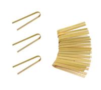 Cpolebev 20 Pinze in Legno di bambù Utensili da Cucina Mini Pinze in bambù Pinze per Toast Naturali per Cucinare Durevoli