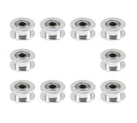 Cpolebev 20 Puleggia Folle Cinghia Dentata 5Mm nel Alluminio Denti per Stampante 3D Cinghia Dentata Larghezza 6Mm (Confezione da 10 Pezzi)