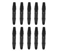 Cpolebev 20Pcs 3Pin Xlr un Femmina di Prolunga per Microfono Microfono Cavi Spina Presa Audio Mic Adattatore Connettore Audio
