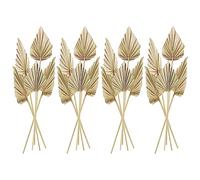 Cpolebev 20Pcs Boho Foglie di di Palma Essiccate Foglie di Palma Essiccate con Stelo Vaso Foglia Essiccata