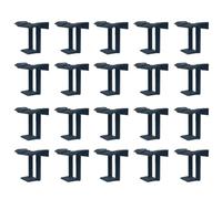 Cpolebev 20PCS Fibbia di Drenaggio per Fotovoltaici In Superficie, Clip Drenante per Solari, Colore Nero, Diametro 40mm, Resistente.