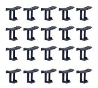 Cpolebev 20PCS Fibbia di Drenaggio per Pannello Fotovoltaico Superficie Drenante Piastra per Pannello Solare Clip di Drenaggio per Pannello Solare Nero 35 mm Resistente Facile Installazione