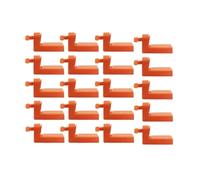 Cpolebev 20pz Set di Clip e Distanziatori per Livellamento Piastrelle con Angolo con Nastro Adesivo per Pavimento Parete Fissaggio Ceramica Kit Attrezzi di Costruzione