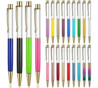 Cpolebev 22 Penne DIY Galleggianti un Tubo Vuoto Colorato, Penne nel Metallo, per Creare Le Tue Penne un Sabbia Preferite per Molte Occasioni
