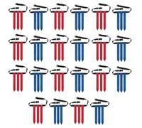 Cpolebev 22PCS Cinture da Calcio con Bandiera Set da Calcio con Bandiera Regolabile Cinture da Calcio con Bandiera da Calcio per Competizioni di Allenamento Blu+Rosso