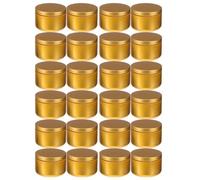 Cpolebev 24 Etichette Decorative per Barattoli di Candela Barattoli di Stoccaggio Vuoti Barattolo di per Candele Portacandele Contenitori di Rotondi, B Durevole Facile da Installare Facile