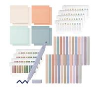 Cpolebev 24 Evidenziatori Della Bibbia, 1200 Trasparenti, Etichette Colorate Morandi per Annotazioni, Materiale Scolastico per Studenti Estetici
