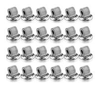 Cpolebev 24 Pcs Fermacarte Portapenne Clip In Acciaio al Manganese Portapenne Autoadesivo Organizer di Penne e Matite con Molla Regolabile Facile da Usare