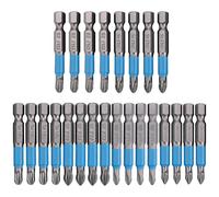 Cpolebev 24 PZ Set di Punte per Cacciavite Magnetico Antiscivolo PH1 PH2 PH3 PZ1 PZ2 PZ3 Set di Punte per Cacciavite un Impatto 1/4 di Pollice Codolo Esagonale
