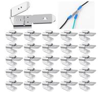 Cpolebev 25 Connettori Doppi A Forcella Piggyback, Kit Assortimento di Terminali A Crimpare A Forcella Piggyback Femmina A Disconnessione Rapida