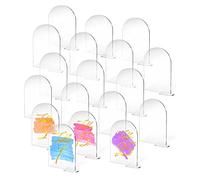 Cpolebev 25 Set 10,2 X 15,2 Cm Trasparente Acrilico Segno con Supporto Vuoto Ad Rotondo Superiore Foglio Numeri da Tavolo per Matrimonio