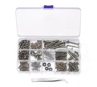 Cpolebev 254 Pezzi Kit di per Chitarra Accessori di Ricambio per Assortimento di Montaggio su Piastra Posteriore con Scatola di Immagazzinaggio per Strumenti Fai da Te per Chitarra Elettrica,