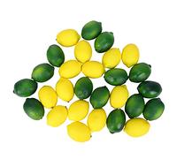 Cpolebev 28 Pz/Set Limoni Artificiali e Limette Frutta Finta Decorativa Agrumi Finti Decorazioni Artificiali per la Cucina al Casa