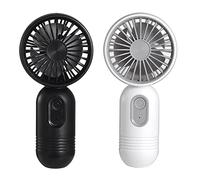 Cpolebev 2Pack Mini Ventilatore Portatile Portatile USB Ricaricabile con 3 velocità per Viaggi//All'Aperto