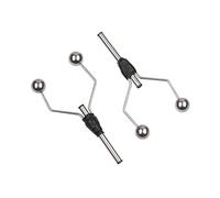Cpolebev 2PC Double Head Bi-Ceramic Tip Fly Tying Bobbin Holder per Mosche da Pesca a Bobina Standard Strumento per la Creazione di Esche Esche