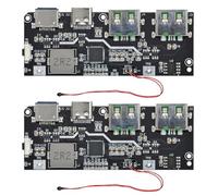 Cpolebev 2PCS Modulo di Alimentazione Mobile per Ricarica Rapida da 22,5W, 5 Porte Modulo di Carica Bidirezionale Scheda di Circuito Fai-da-Te QC4.0 QC3.0