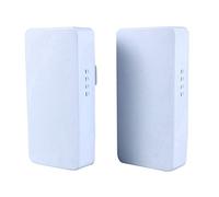 Cpolebev 2Pcs Router WiFi Esterno Bridge Wireless 2.4G 300Mbps Ripetitore Bridge Wireless WiFi Router Bridge Wireless 1KM Extender WiFi A Lungo Raggio 24V Poe Spina Europea