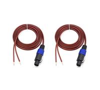 Cpolebev 2Pcs Speakon To Speaker Wire di Collegamento 'Amplificatore del Audio