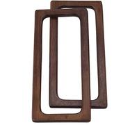 Cpolebev 2pezzi 20 Centimetri Rettangolo di Legno Maniglia Cucito Fai da Te Staffe Cornici Maniglie per Accessori della Borsa