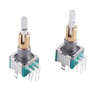 Cpolebev 2PZ EC11EBB24C03 Encoder un Doppio Asse con Interruttore 30 Numero di Posizionamento 15 Punto di Impulso Maniglia 25Mm