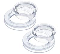 Cpolebev 2Set Anelli Foro Ombrello Foro Ombrello con Tappo Manicotto Tappo Ombrello Manicotto Tavolo All'Aperto Foro Copri Polvere Tappo