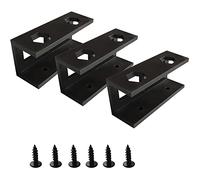 Cpolebev 3 Pezzi di Metallo la Scrivania Supporto per Laptop con Vite, Staffa di Montaggio Scrivania per Laptop, Aggiunta su Laptop Il Tavolo, Nero