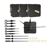 Cpolebev 3 Pezzi Movimenti Orologio Orologio da Parete DIY Meccanismo Un Batteria Orologio Parti Abbinate e Puntatori Lunghezza Albero 22 Mm