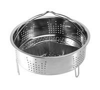 Cpolebev 3 Pezzi/Set Accessori per Pentola Un Pressione Cestello Un nel Acciaio Inossidabile con Griglia per Uova Un, Divisore per Cucinare nel Cucina