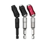 Cpolebev 3 Porta Punte per Trapano con Perno Magnetico, Porta Punte per Punte Girevoli Magnetiche, Porta Punte per Cacciavite Flessibile un Sgancio Rapido A