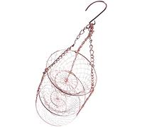 Cpolebev 3 Ripiani Cesto di Frutta, Cesto Portaoggetti Cucina Verdura Catena Appeso Frutta Salvaspazio, Cesto Porta Piante (Rame)