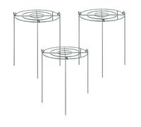 Cpolebev 3 Set di di Supporto per Peonia, Griglie di Cerchi per Crescita con 4 Gambe, Tutore di Supporto per Piante, di Supporto Forte per Fiori Durevole e Facile da Installare