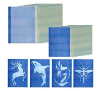 Cpolebev 30 Fogli Kit di Carta per Stampa Solare Carta Cianotipica A4 A5 Kit per Stampa Solare Sun Art Paper Carta Solare per Bambini Adulti