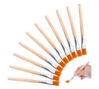 Cpolebev 30 Pennelli Piatti, Pennelli per Legno da 3/4 Pollici Pennelli per per Artisti Pennelli per Pittura In Serie per L'Arte
