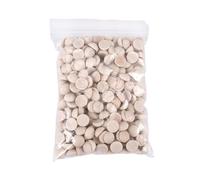 Cpolebev 300Pcs Palline di Legno Spaccate Palline di Legno Mezze Semilavorate Palline Semicircolari per Fai-da-Te Decorazione Natalizia 15Mm