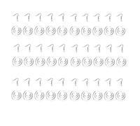 Cpolebev 30Pcs Sublimazione Blanks Orecchini con Ganci per Le Orecchie Anelli di Salto per Gioielli Fai da Te