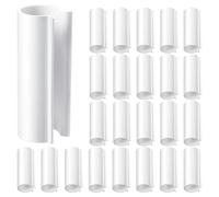 Cpolebev 32 Morsetti A Scatto In PVC da 12.7 mm per Tubi In PVC per Serre, Coperture A, Clip per Coperture per Piscine, Rifugi, Protezione Degli Uccelli (per Tubi In PVC da 1/2 Pollice).