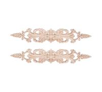Cpolebev 33 Cm X 6 Cm Legno Intagliato Decalcomania della Banda Angolo Appliques Lungo Fiore Cornice Mobili Decor Scultura nel Legno Figurine Mestiere
