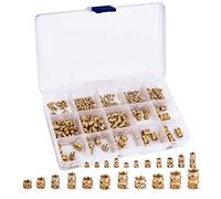 Cpolebev 340PCS 340PCS M2 M2.5 M3 M 4 M 5 M6 Assortimento di Zigrinati Metrici Set di con Inserti Filettati Set Termico In per Accessori per la Stampa 3D Componenti di Parti