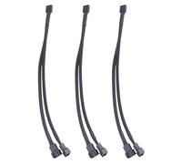 Cpolebev 3PZ PWM Fan Splitter Cable 2Way 4Pin Y Prolunga di Alimentazione Convertitore 1To2 per Scheda Madre PC, Ventola CPU del Computer
