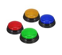 Cpolebev 4 Confezioni di Buzzer per Giochi A Quiz, Buzzer di Risposta per La Classe, Buzzer di Gioco con Luci e Suoni, Ideali per I Giochi
